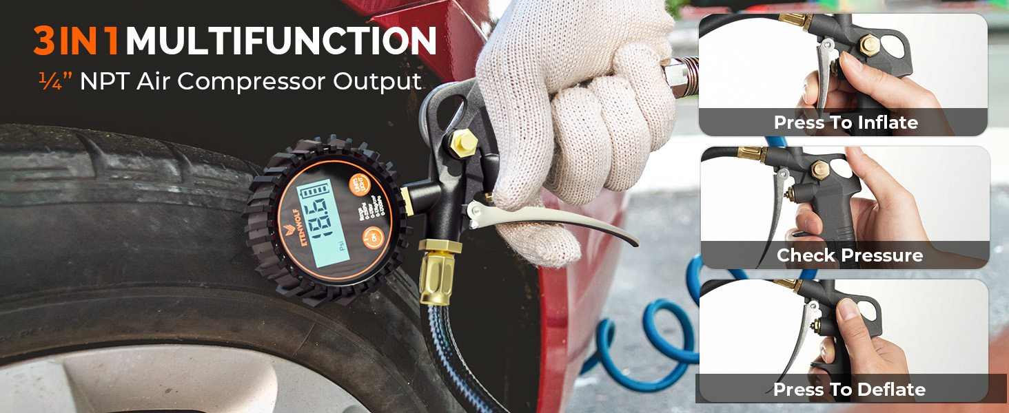 T500 tire pressure gauge