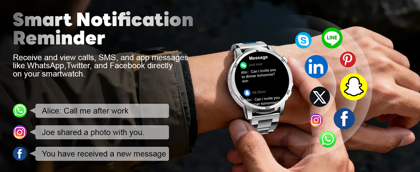smart watch can receive message