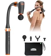 2-in-1 Detachable Massage Gun Deep Tissue For Shoulder,Neck,Arm,Thigh,Waist-Ergonomic Handheld Ex...