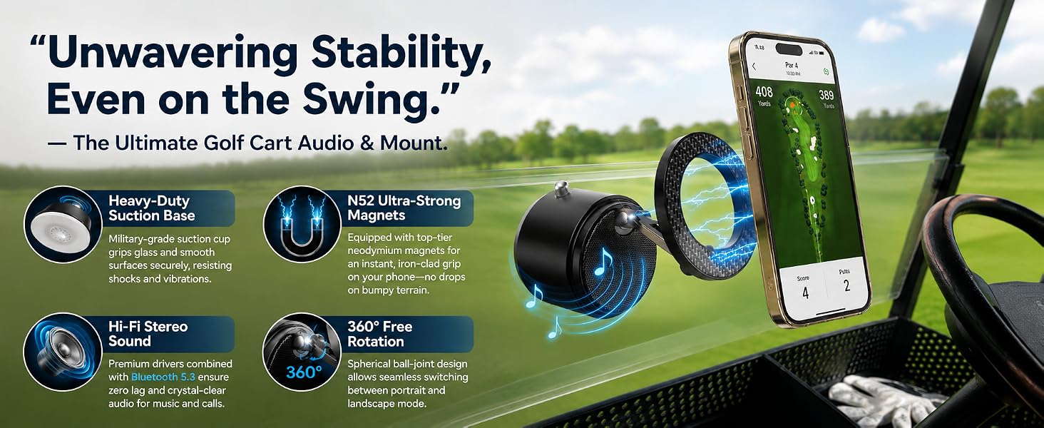The Ultimate Golf Cart Audio &amp;amp; Mount