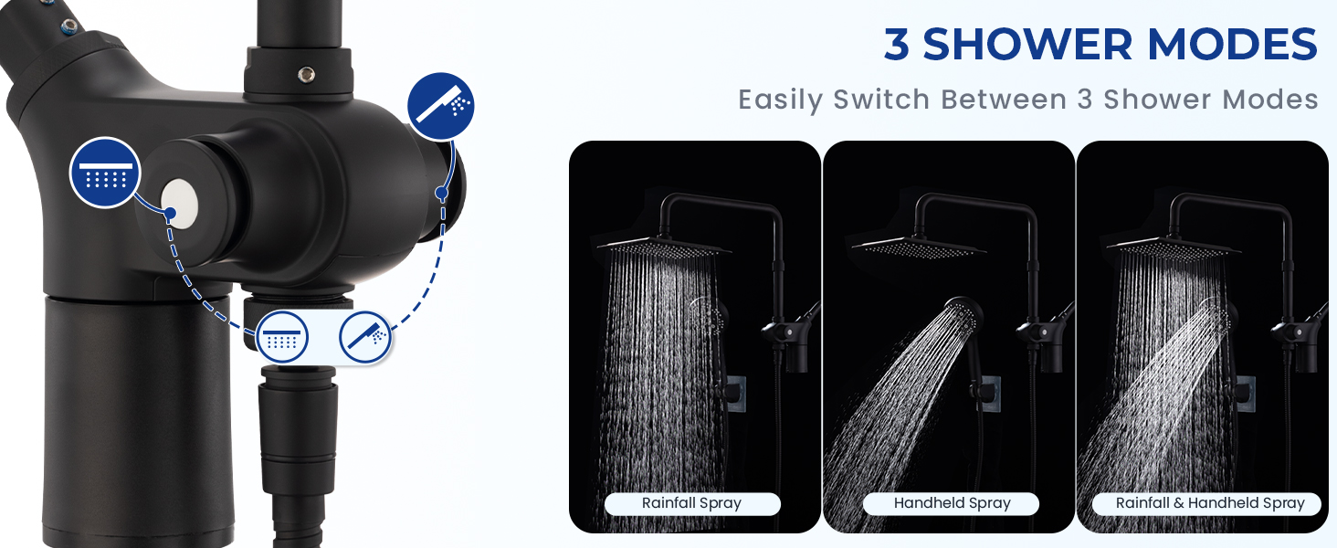 10 INCH RYAMEN SHOWER HEAD COMBO
