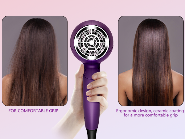 Ergonomic design, ceramic coatingfor a more comfortable grip