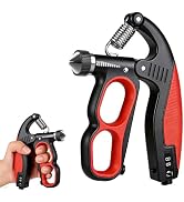 Hautrely Hand Gripper Strengthener, 22-330LB Adjustable Resistance Grip Strength Trainer with Cou...