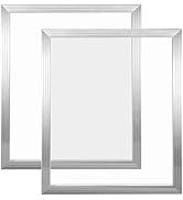 Caydo 2 Pieces 24 x 20 Inch Aluminum Silk Screen Printing Frames with 160 Mesh for Screen Printing