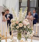 WDF 100pcs Gold Plastic Plates - High-end Baroque Design - Heavy Duty White &amp;Gold Wedding Plates ...