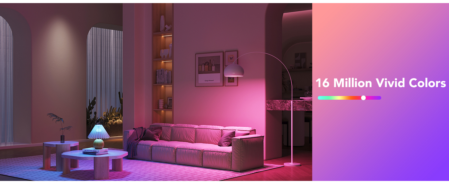 1000LM WiFi Bluetooth Color Changing Light Bulbs