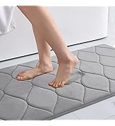 Colorxy Memory Foam Bathroom Rugs, Ultra Soft &amp; Non-Slip Bath Mat, Water Absorbent and Machine Wa...