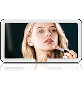 Car Vanity Mirror with Lights &amp; Rechargeable Design,Touchable LED Mirrors for Car Vanity with 3-c...