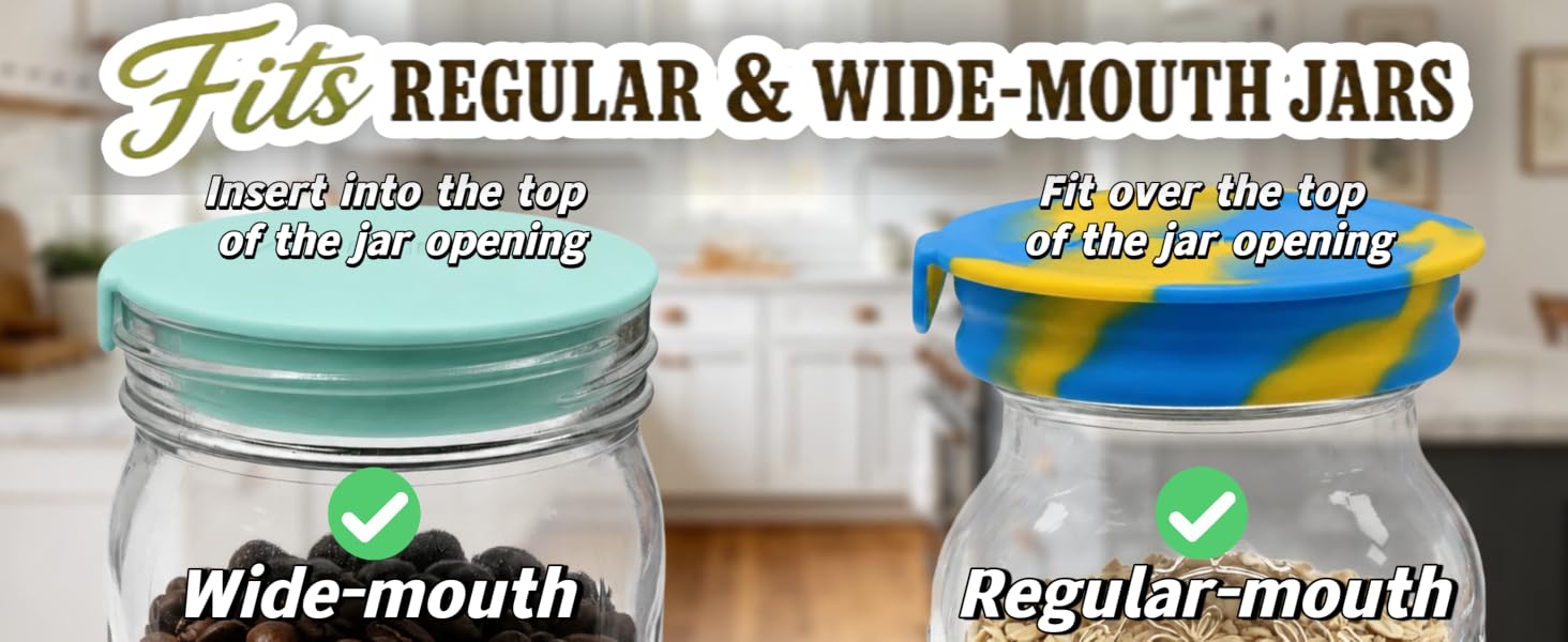 silicone mason jar lids