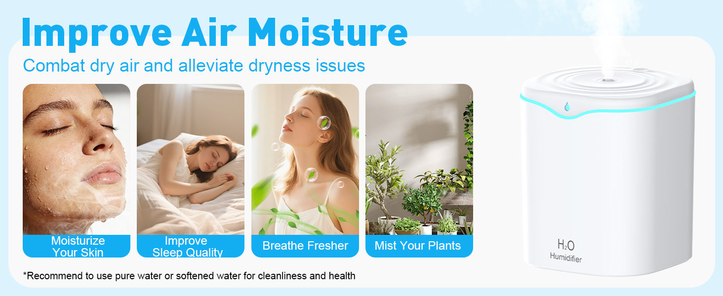 cool mist humidifiers for plants,improve air moisture,combat dry air and alleviate dryness issues