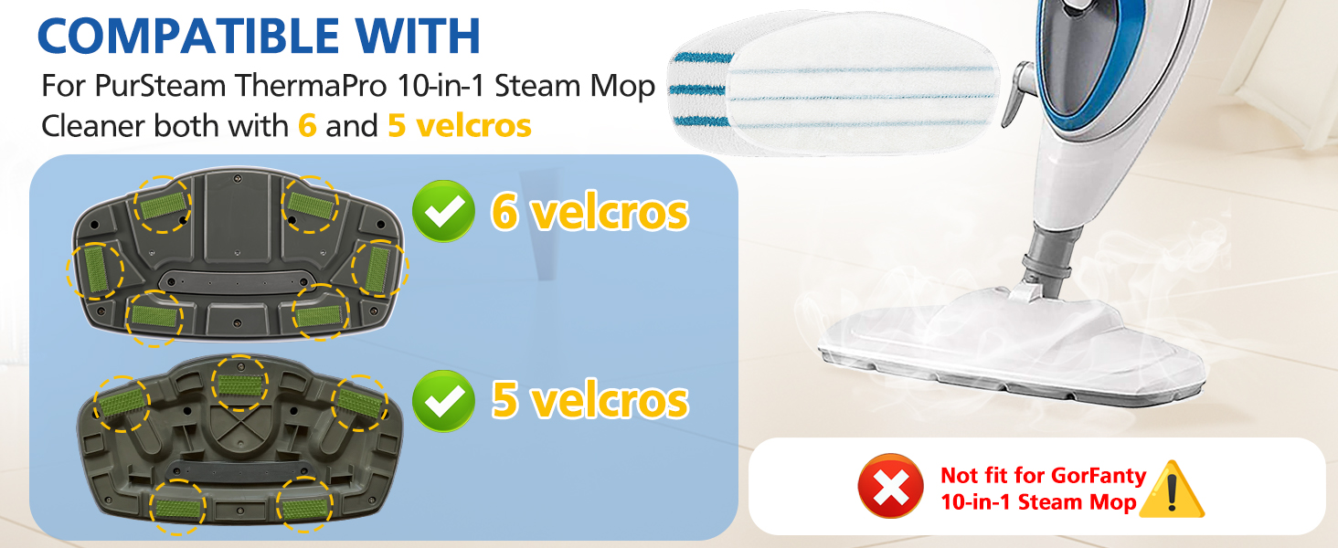 Replacement Steam Mop Pads