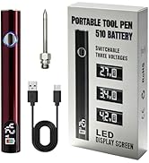 universal portable soldering iron with LED display, SYWTJ 650mAh built-in battery, rechargeable w...