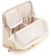 EACHY Standing Makeup Bag - Large Waterproof Cosmetic Bag &amp; Toiletry Bag Organizer with Phone Hol...