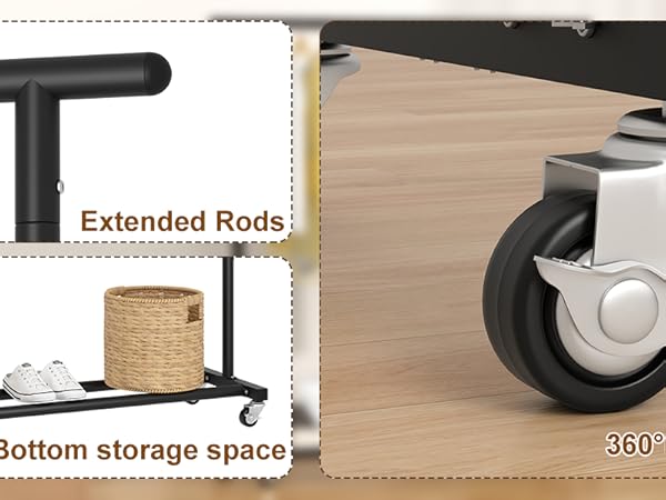 clothes rack black