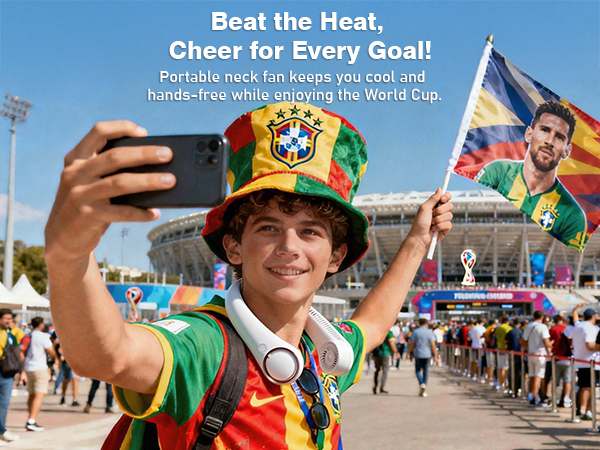 Neck fan that blow cool air