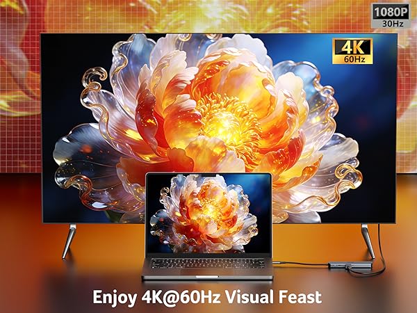 Enjoy 4K@60Hz Visual Feast