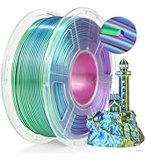 TECBEARS Silk PLA Filament Triple Color, Shiny 3D Printer Filament 1.75mm, Dimensional Accuracy +...