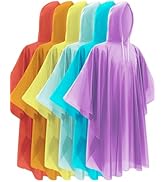 Hitituto Rain Ponchos for Adults - Extra Long Emergency Poncho with Hood, 6/12/24 Family Pack Rai...