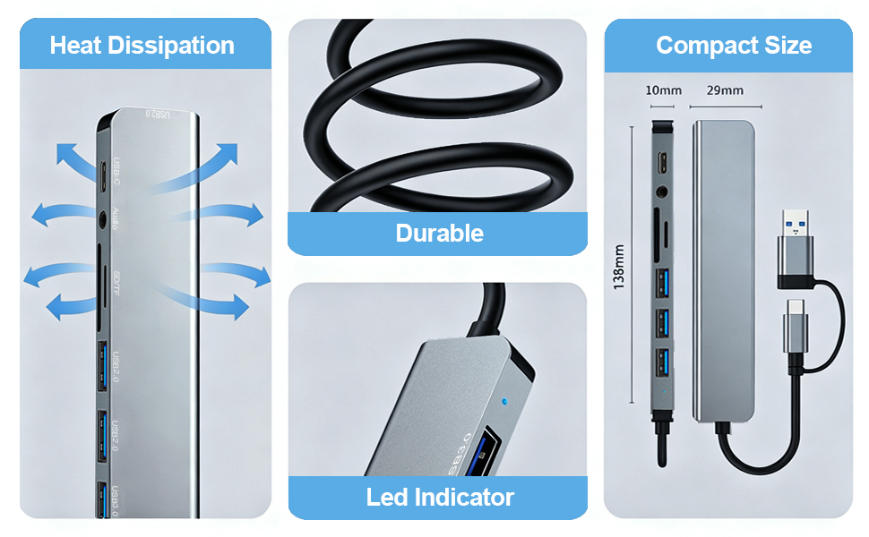 USB C Hub USB Hub 3.0