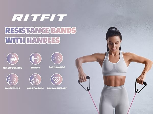 resistance bands with handles