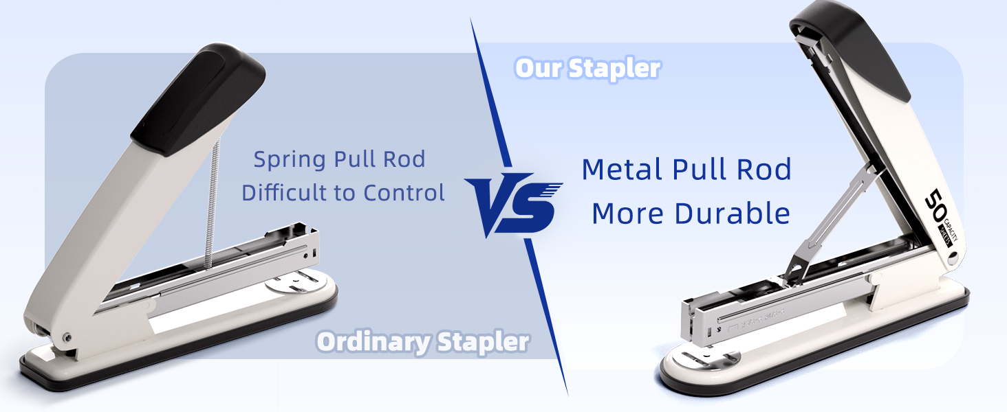 Compared with traditional staplers, the metal rods are more durable
