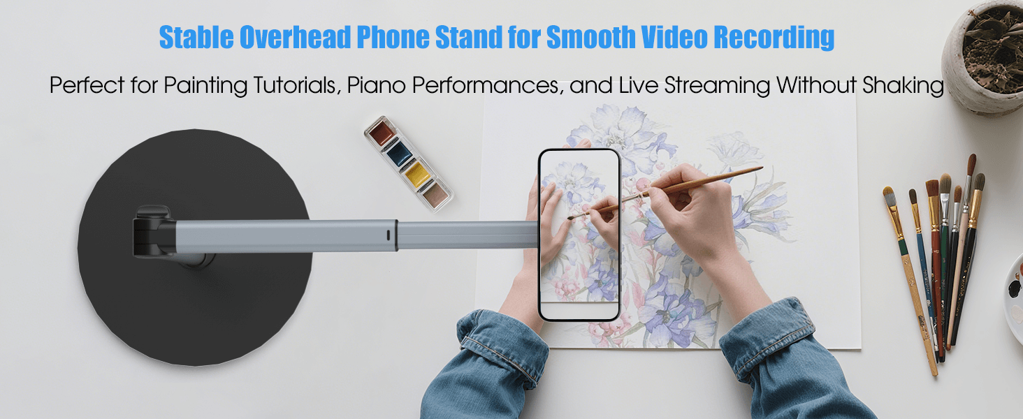 Overhead phone stand