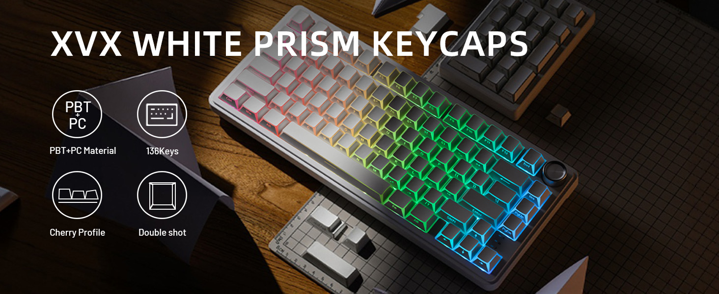 white keycaps
