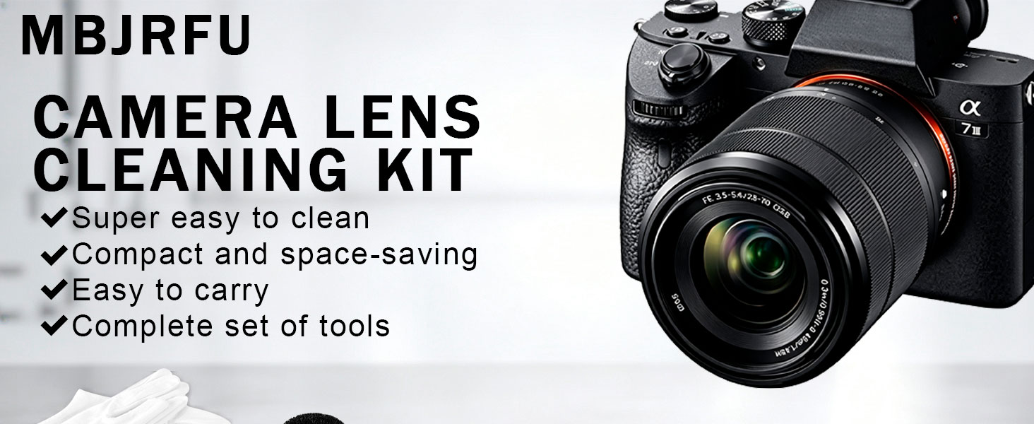 Camera Lens Cleaning Kit - Mirrorless and DSLR Camera Cleaning Kit