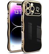 IAIYOXI for iPhone 16 Pro Max Case for Women &amp; Girls - Cute Wave Design with Curly Shape, Heart P...