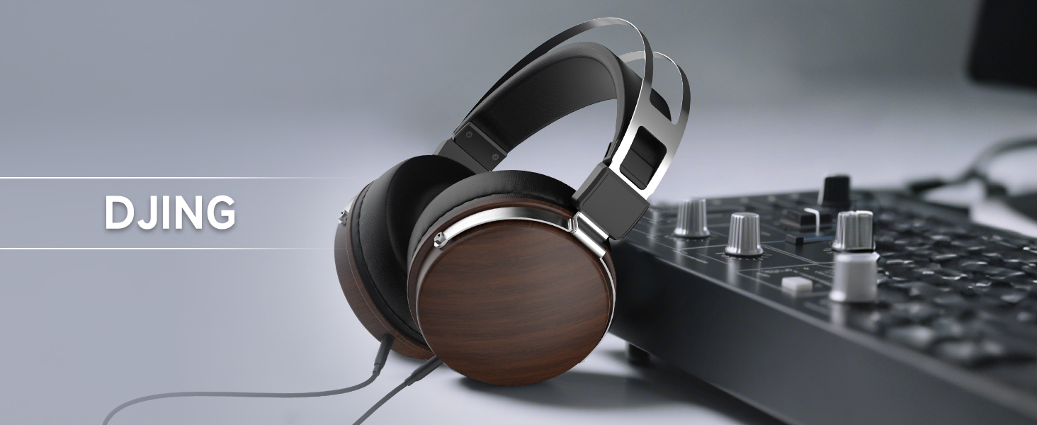 Wired over ear headphones for DJ mixing, 50mm drivers, live performance and studio sessions