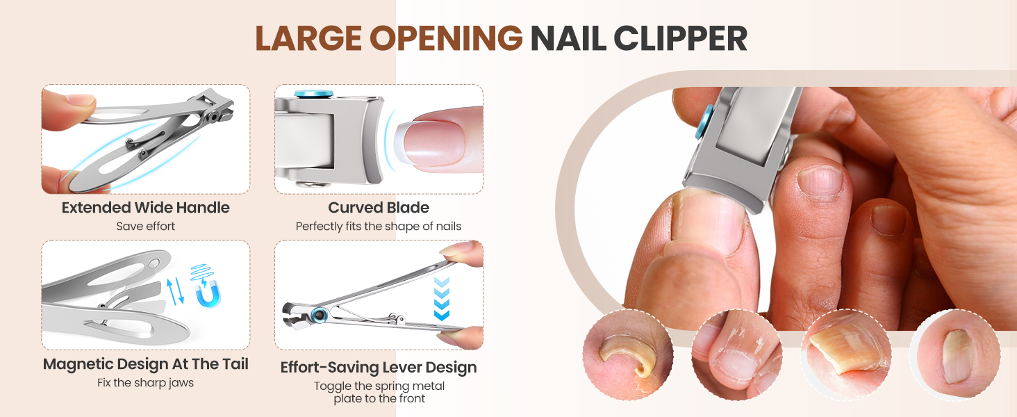 Large Opening Nail Clipper