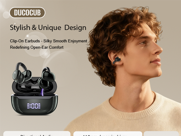 open ear clip earbuds