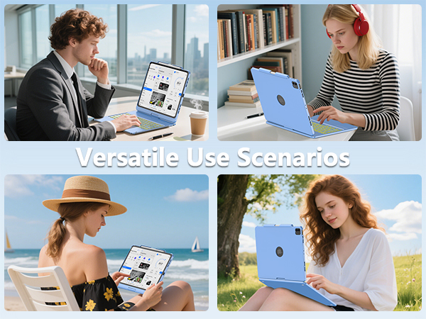 ipad air 13 inch keyboard case blue 10