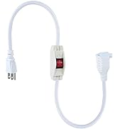 SPARKING 1.5FT Short Extension Cord with On/Off Switch - Waterproof 3 Prong Inline, 1875W Heavy D...