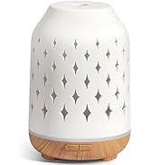 InnoGear Aromatherapy Diffuser, 150ml Ceramic Diffuser Ultrasonic Humidifier Cool Mist Essential ...