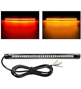 Nilight 32 LED 8’’ Flexible License Plate Light Strip Tail Brake Stop Turn Signal Universal Fit f...