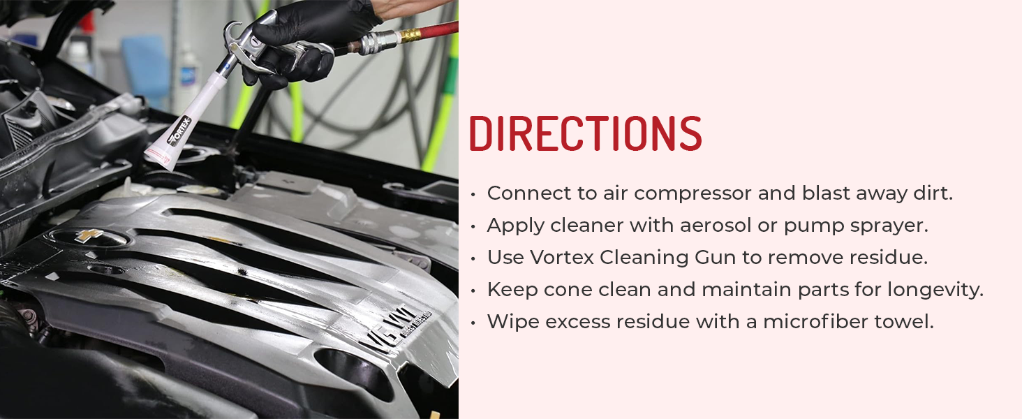 HI-TECH Vortex Cleaning Gun - Quickly Blasts Dirt and Dust from Surface