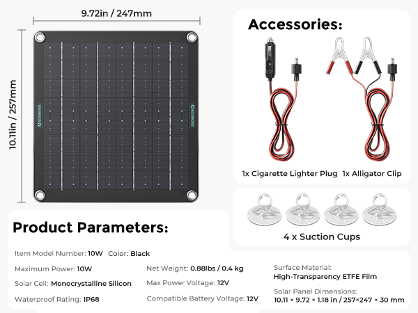 12v solar battery charger