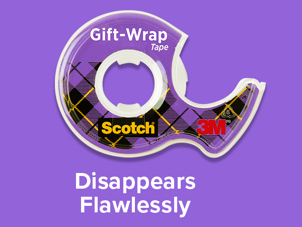 Scotch Gift-Wrap Tape Disappears Flawlessly
