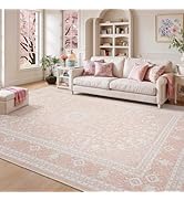 Lessymo 8 x 10 Area Rugs for Living Room, Machine Washable Area Rugs Boho Faux Wool Low Pile Area...