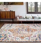 Rugshop Vintage Distressed Bohemian Area Rug 5' x 7' Multi