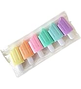 Rosojodg 6 Pcs Mini Highlighter Ice Shaped Marker Pen for Office Supplies Writing Stationery Attr...