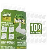 PAGFAER Double Sided Glue Dots, 100PCS Sticky Dots for Wall Decorations, Posters, Balloons - Remo...