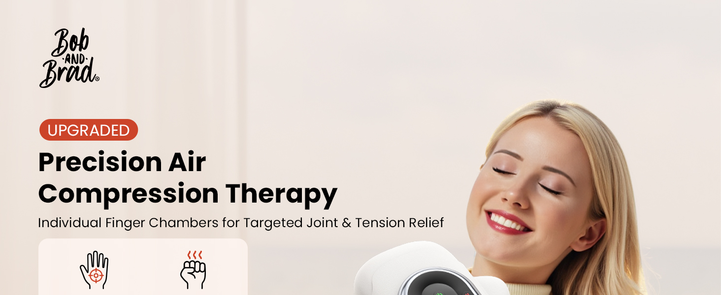 professional hand massager for arthritis and carpal tunnel with heat and compression UL certified