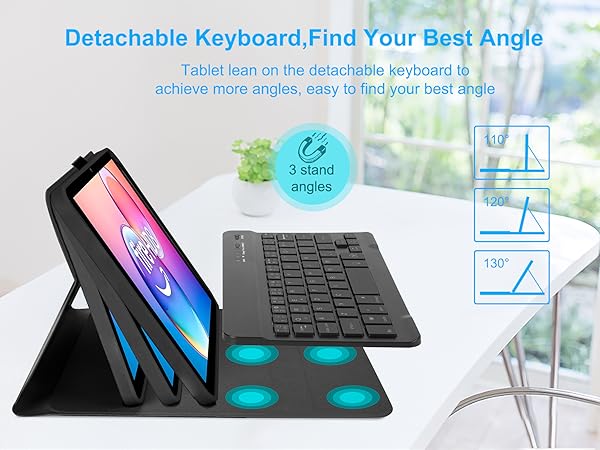 fire hd 8 plus tablet case with keyboard