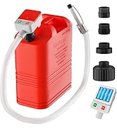 anngrowy Fuel Transfer Pump Battery Powered with Auto-Stop, Gas Can Pump Transfer with 4 Adaptors...