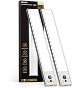 EZVALO 10inch Under Cabinet Lighting, LED Motion Sensor Light Indoor, 2400mAh USB Rechargeable Cl...