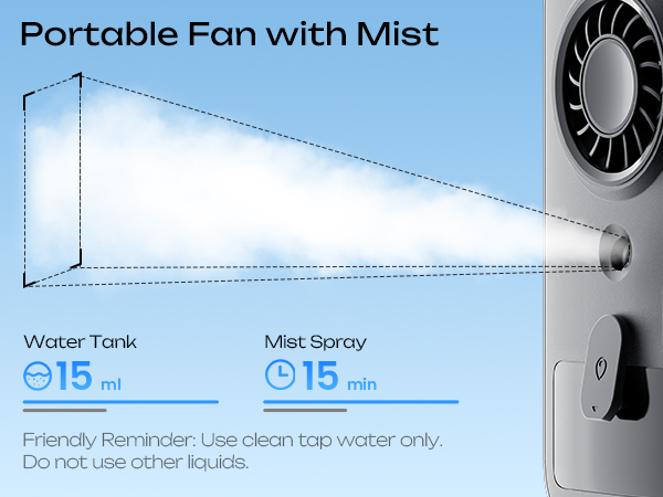 portable misting fan