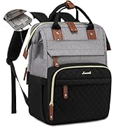 LOVEVOOK Laptop Backpack for Women, 15.6'' Waterproof Nurse Bag Teacher Work Backpack Purse for W...