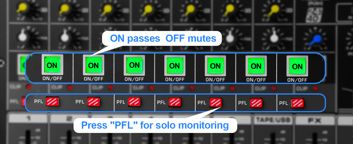 6 Channel Audio Mixer,Professional Audio Mixer,Mixing Console,Audio Mixer